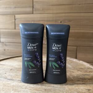 (2) Dove Men+ Care Antiperspirant Sea Salt + Lavender 72H 2.6oz - Exp 11-26